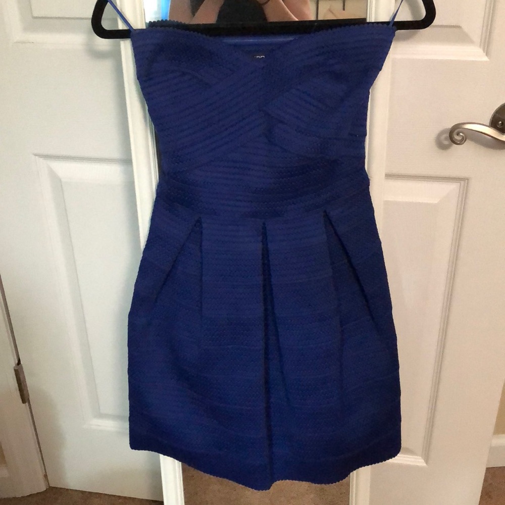 Strapless flattering fit and flare dress
